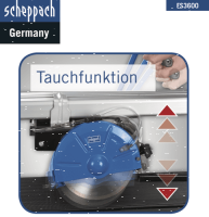 Scheppach FS3600 Fliesenschneider Nassschneider Steinschneider 230 V 50Hz 900W