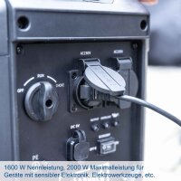 Scheppach SG2500i Stromerzeuger Inverter leise 71,4dB 3PS 2000W 4-Takt Benzin