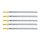 Milwaukee Stichs&auml;geblatt Holz 5 St&uuml;ck Schnitte 155 mm x 4 mm T744D 4932354745