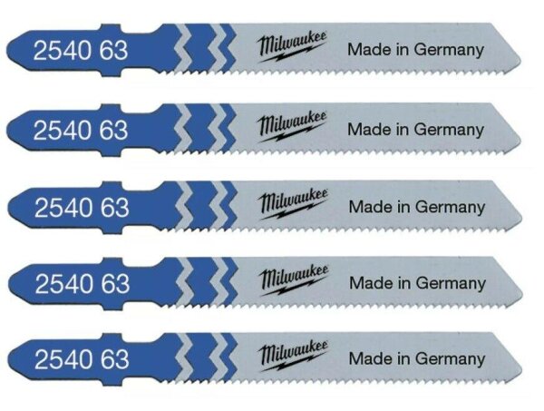 Milwaukee Stichsägeblatt Sägeblatt T118A 55x1.2mm Metall 5 Stück