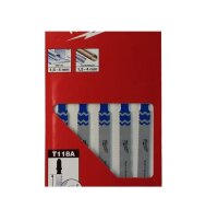 Milwaukee Stichsägeblatt Sägeblatt T118A 55x1.2mm Metall 5 Stück