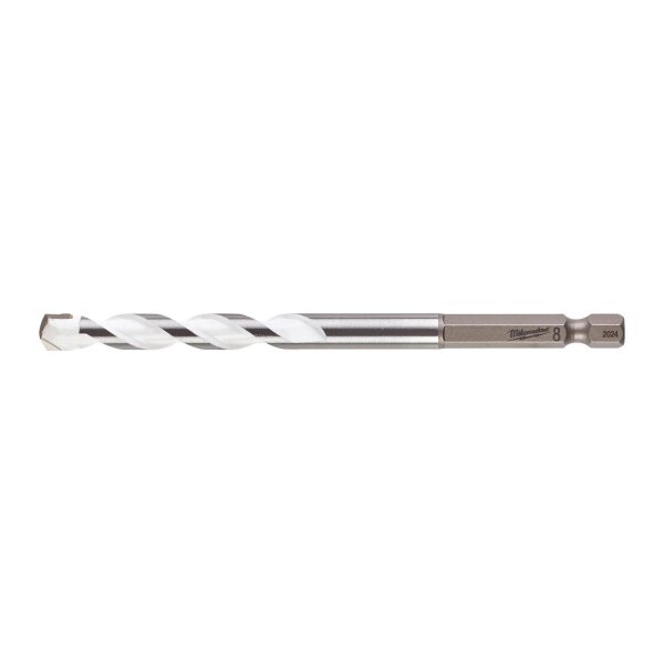 Milwaukee 4932471104 Stahl 15g Multimaterial 1Stück Bohrer D= 8mm Silber/Weiss L= 120mm