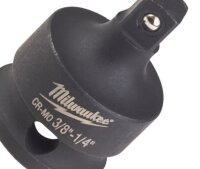Milwaukee 4932478052 Impact Vierkant 3/8` bis 1/4` Steckschl&uuml;ssel Adapter