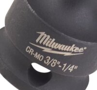 Milwaukee 4932478052 Impact Vierkant 3/8` bis 1/4` Steckschl&uuml;ssel Adapter