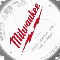 Milwaukee Kreissägeblatt Sägeblatt CSB P Metall 203x5/8x1,8x42 48404515