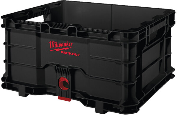 Milwaukee Packout Crate Werkzeugkasten Transportbox leer 22 kg Nutzlast schwarz