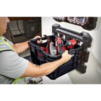 Milwaukee Packout Crate Werkzeugkasten Transportbox leer 22 kg Nutzlast schwarz