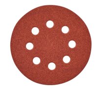 Milwaukee Schleifbl&auml;tter f&uuml;r Exzenterschleifer 125 mm K80 8Loch 25 St&uuml;ck 4932371397