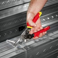 Milwaukee Blechscheren 3-teilig verchromt links-/rechtsgebogen gerade Softgrip