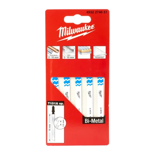 Milwaukee Stichsägeblätter 75mm für spezielle Materialien 5 Stück 4932274651