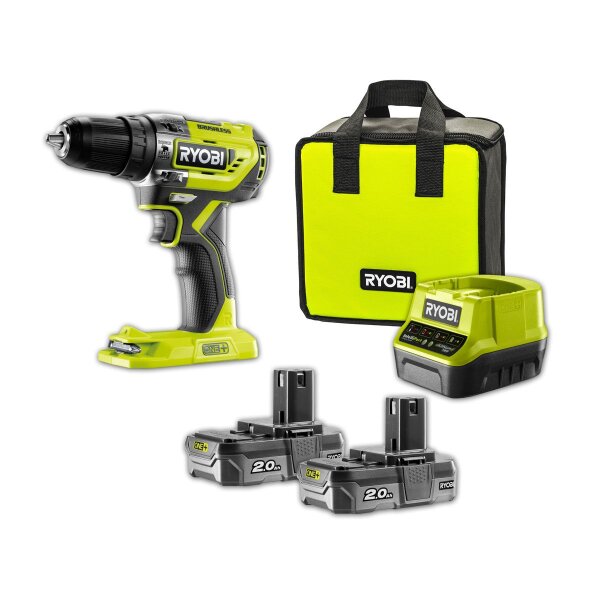 Ryobi R18PD5-220S Akku-Schlagbohrschrauber ONE+ 18 V inkl.  Akku und Ladegerät