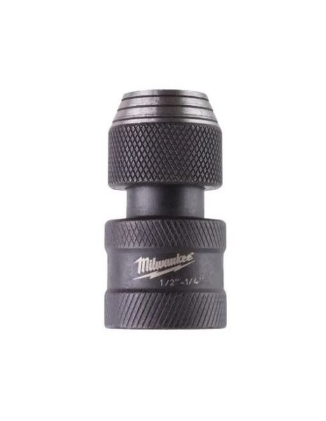 Milwaukee Bit-Adapter  1/2 “ vierkant –  1/4 “ F sechskant für Schrauberbits 50 mm