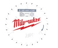 Milwaukee Kreissägeblatt Sägeblatt 165/15,87mm...