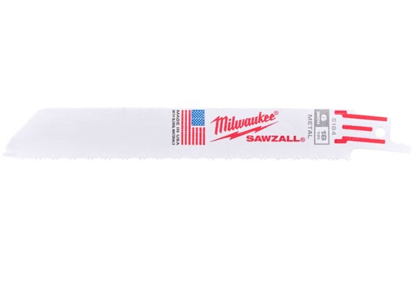 Milwaukee Säbelsägeblatt Sägeblatt Metall 150x1,4mm 5 Stück 48005184