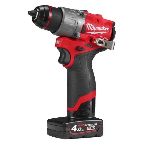 Milwaukee M12FPD2-402X Akku-Schlagbohrschrauber inkl. 2x4,0 Ah Akku und Ladegerät