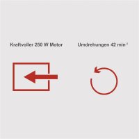 Scheppach RS350 Gartenrollsieb Rollsieb Sieb Trommelsieb L&auml;nge 800mm 250W 230V