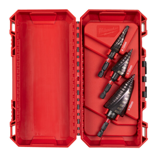 Milwaukee SHOCKWAVE STUFENBOHRER für Schlagbohrmaschine 3-teilig 48899266