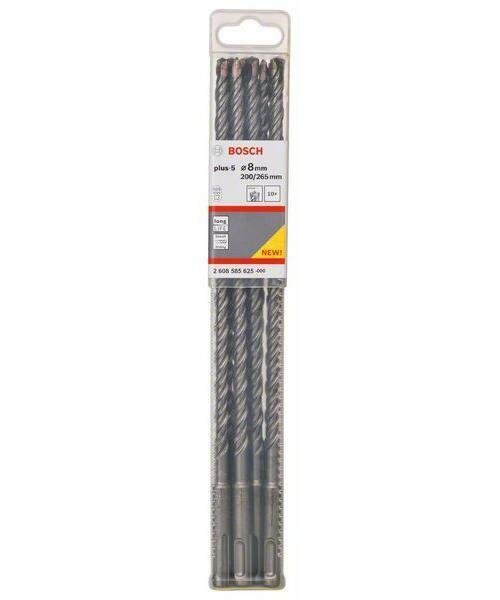 Bosch Professional Hammerbohrer Bohrer SDS-Plus-5 8x200x265mm 10 Stk. 2608585625