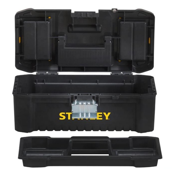 Stanley STST1-75518 Wekzeugkoffer Werkzeug Kunststoffbox mit Metallschliessen