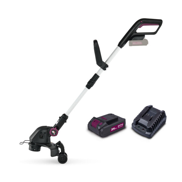 Gomag GO-RT300 Akku-Rasentrimmer Trimmer 20V 30cm Schnittbreite inkl. Zubeh&ouml;r