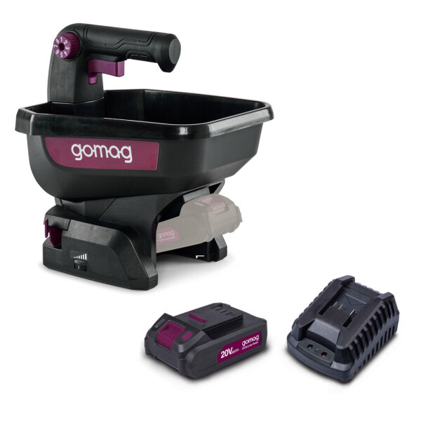 Gomag GO-GSS800 Akku-Handstreuer Streuer bis 800m&sup2; 3,5L 20V inkl. Zubeh&ouml;r