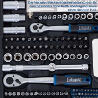 Scheppach TB250 Werkzeugkoffer 218-tlg Werkzeug Set Werkstattkoffer Aluminium