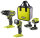 Ryobi RPD18-2C20ST Oberfl&auml;chenreiniger mit Universalb&uuml;rste ohne Akku u Ladeger&auml;t