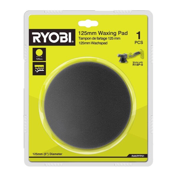 Ryobi RAKPFP01 Wachspad f&uuml;r Exzenter Poliermaschine Polierer 125mm R18P-0
