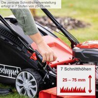 Scheppach MS225-56E Benzin-Rasenm&auml;her M&auml;her 6PS 56cm 65L E-Start inkl. 0,6L &Ouml;l