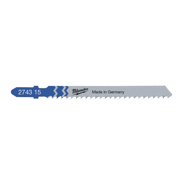 Milwaukee Stichsägeblatt Sägeblatt 75/3mm T127D Aluminium 5 Stück
