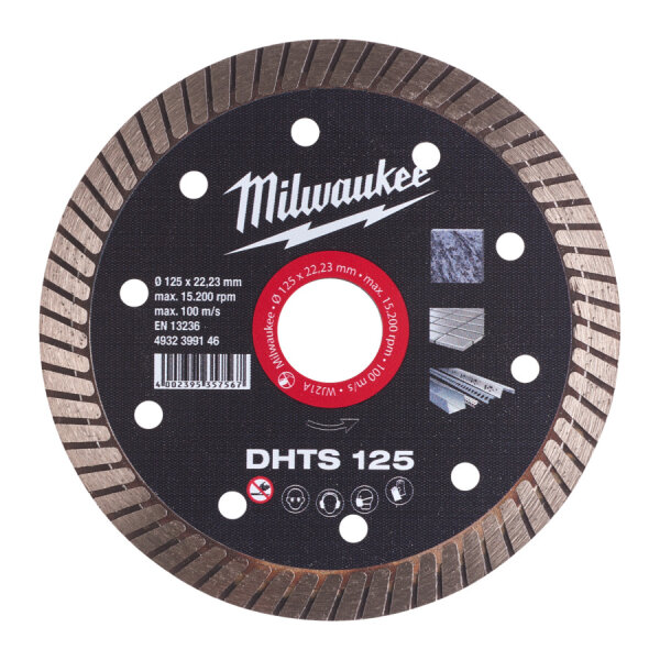 Milwaukee DHTS125 Diamanttrennscheibe Trennscheibe 125mm