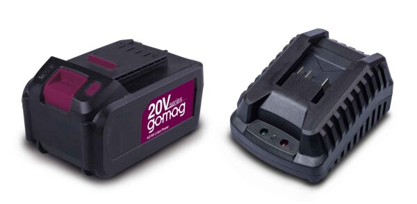 Gomag GO-SK4.0 Akku-Ladegerät-Set Starter-Kit 4,0Ah Ersatzakku 20V