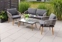 Prestige Home Loungem&ouml;bel-Set 4tlg. Rope mit...