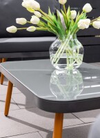 Prestige Home Loungem&ouml;bel-Set 4tlg. Rope mit Polsterauflagen Grau Outdoor