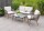 Prestige Home Loungem&ouml;bel-Set 4tlg. Rope mit Polsterauflagen Taupe Outdoor