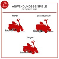 Scheppach MR230-61 Benzin-Aufsitzrasenmäher Rasenmäher Mäher 6,0PS 150L 61cm