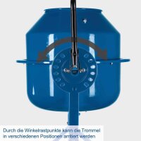 Scheppach MIX65 Betonmischer 230V 220W 63L Ø26cm inkl. Fahrvorrichtung