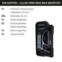 Scheppach WZB99-BE Werkzeugkoffer Werkzeugset Handwerkzeuge Bestückt 90-tlg.