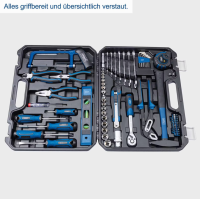 Scheppach WZK120 Werkzeugkoffer Handwerkzeug Bestückt 96-tlg. CV Werkzeugset