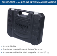 Scheppach WZK120 Werkzeugkoffer Handwerkzeug Bestückt 96-tlg. CV Werkzeugset