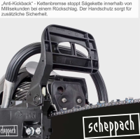 Scheppach CSP5300 SE Kettensäge 2.7PS 53cm³ Benzinmotor 20" ProCut Schwert