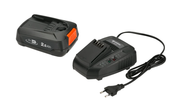 Gardena Starter-Kit P4A PBA, 18V/45, 2,5 Ah und AL18V-20 Akku und Ladgerät