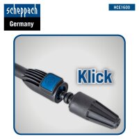 Scheppach HCE1600 SE Hochdruckreiniger 135bar 1600W 5m Schlauch inkl. Zubehör
