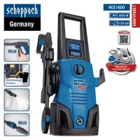 Scheppach HCE1600 SE Hochdruckreiniger 135bar 1600W 5m Schlauch inkl. Zubehör