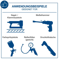 Scheppach DAC50 Kompressor Druckluft 50L 8bar 196L/min...