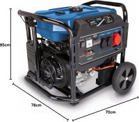 Scheppach SG7100x Benzin-Stromerzeuger E-Start 5400W 12PS...