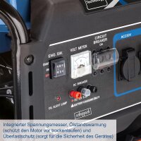 Scheppach SG7100x Benzin-Stromerzeuger E-Start 5400W 12PS inkl Fahrvorrichtung