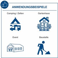Scheppach SG7100x Benzin-Stromerzeuger E-Start 5400W 12PS inkl Fahrvorrichtung