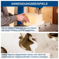 Scheppach BASA3 Bandsäge 400V 1100W 205mm Schnitthöhe inkl. Untergestell