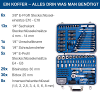 Scheppach TB235 Werkzeugkoffer Werkzeug-Set ABS-Kunststoffkoffer 233-teilig